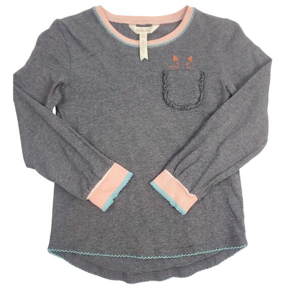 Matilda Jane Top 6 Just Imagine Holly Ween Halloween Graphic Tee Cat Girls Size - Picture 1 of 5